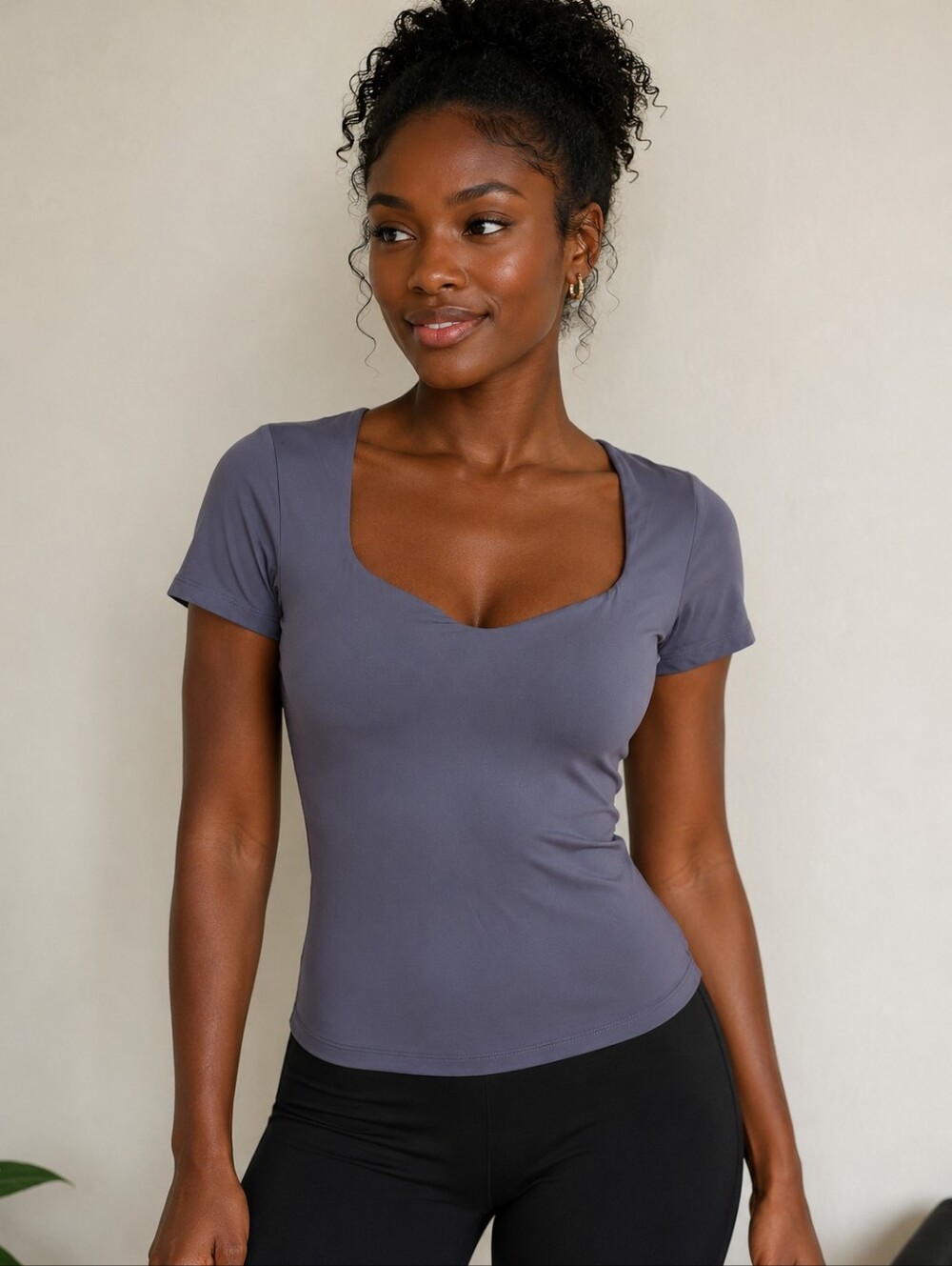 Gray Workout Top By SUUKSES Size Medium